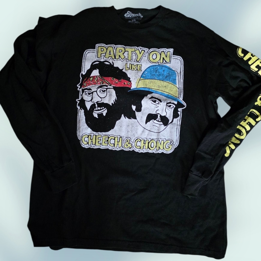Cheech & Chong Black Long Sleeve Tee